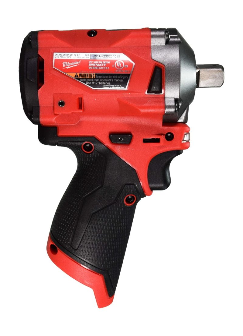 Milwaukee 2555P-20 12V Cordless Brushless 1/2" Stubby Impact Wrench with P"Detent - Image 2