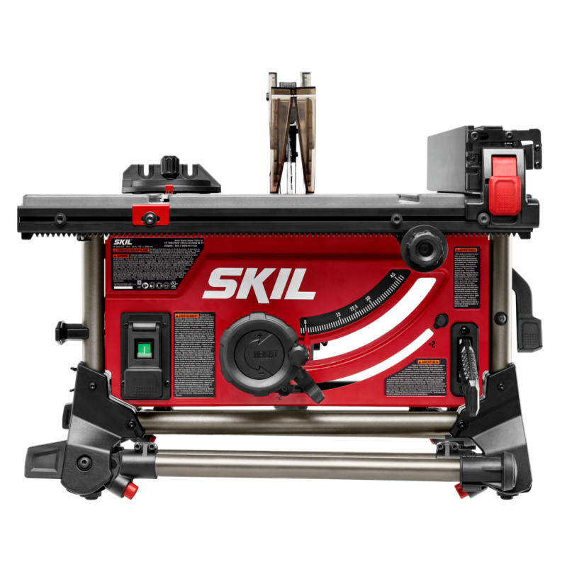 SKIL Jobsite Table Saw with Integrated Foldable Stand， 10， 15 Amp， 25-1/2” Rip Capacity