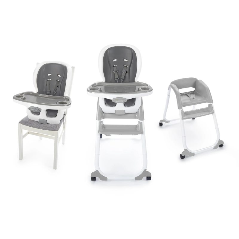 Ingenuity SmartClean Trio Elite 3-in-1 Convertible High Chair, Toddler Chair, and Booster Seat, For Ages 6 Months and Up, Unisex - Slate - Image 14