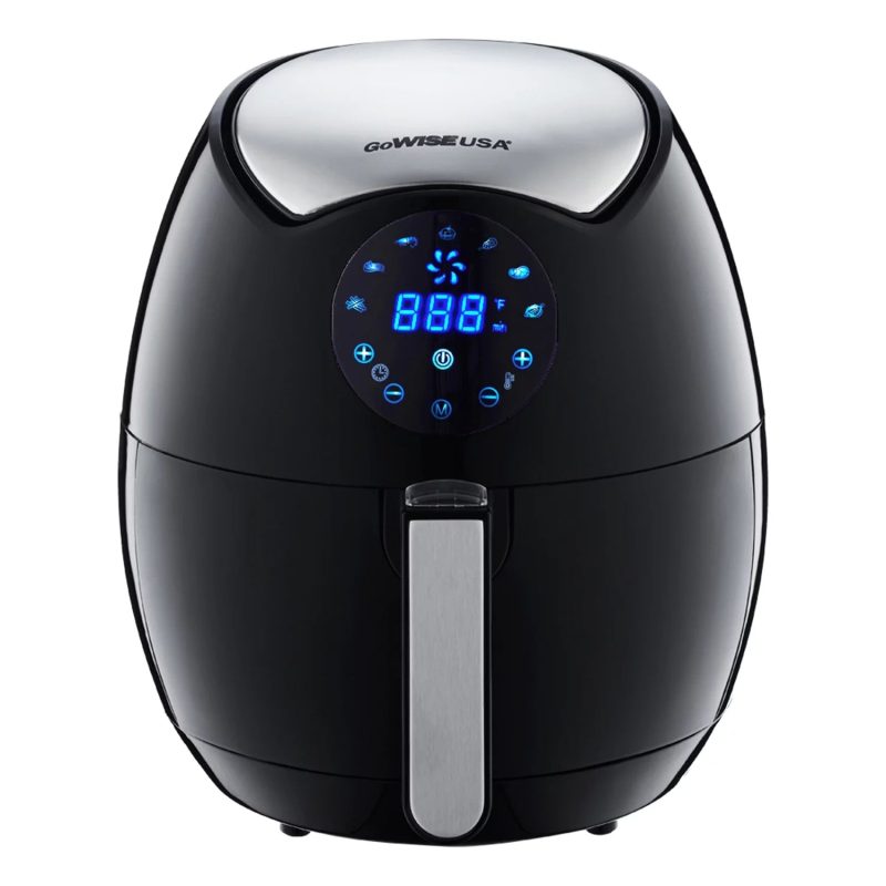 GoWISE USA GW22621 4th Generation Electric Air Fryer, Black, 3.7 QT, 1400W NEW - Image 2