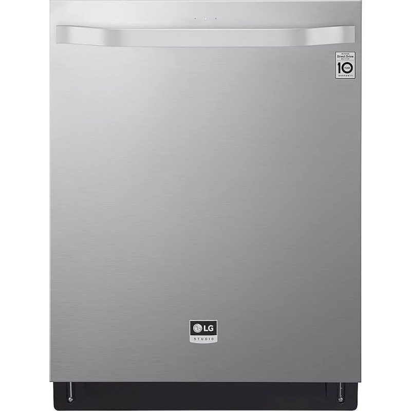 LG - STUDIO 24" Top Control Built-In Dishwasher with TrueSteam, Light, 3rd Rack, 40dBA - Stainless steel - Image 16