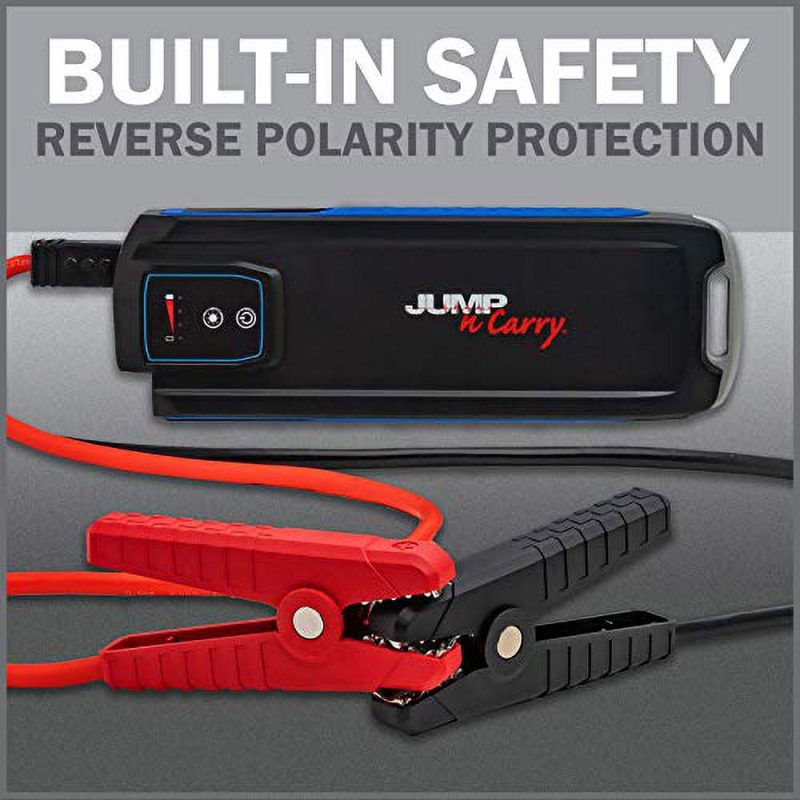 Jump-N-Carry KKC-JNC345 12V Lithium Jump Starter with 2 USB Ports & LED Flashlight - Image 4