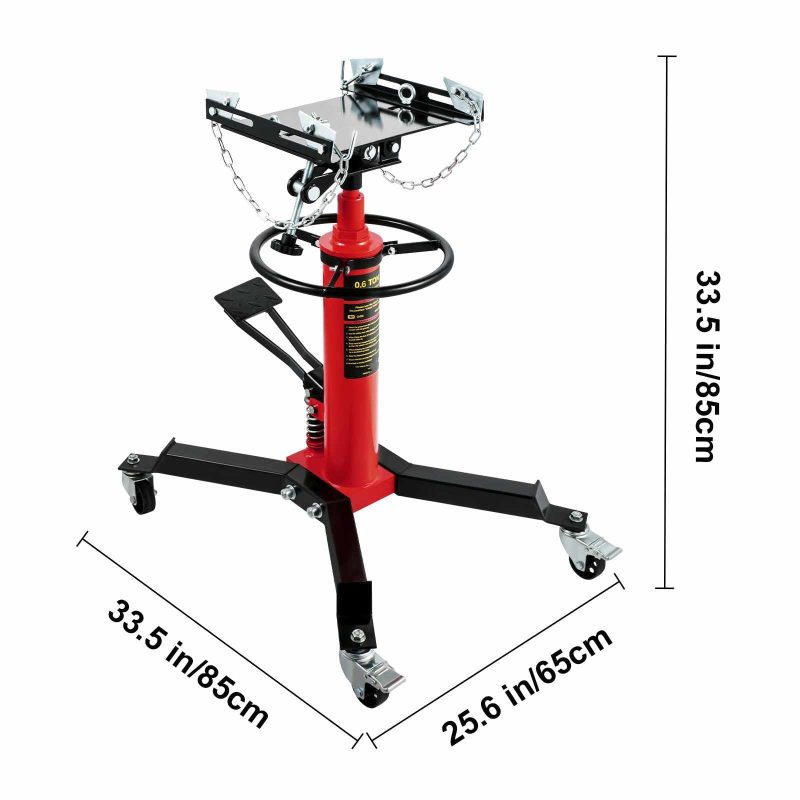 BENTISM Transmission Jack 1322 lbs 2-Stage Hydraulic High Lift Vertical Telescopic - Image 8