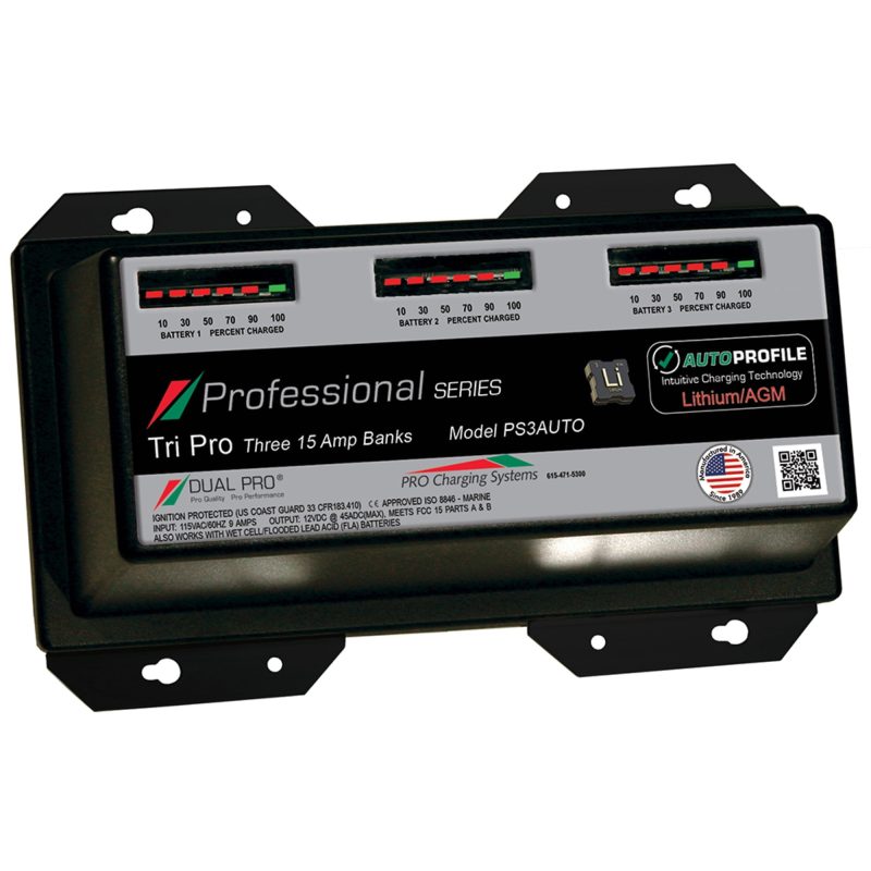 Dual Pro PS3 Auto 15A - 3-Bank Lithium/AGM Battery Charger [PS3AUTO] - Image 2