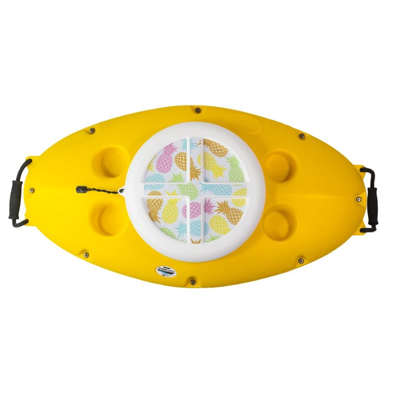 CreekKooler 30 Qt Floating Insulated Beverage Kayak Yellow Cooler w/ 8' Rope - Image 9