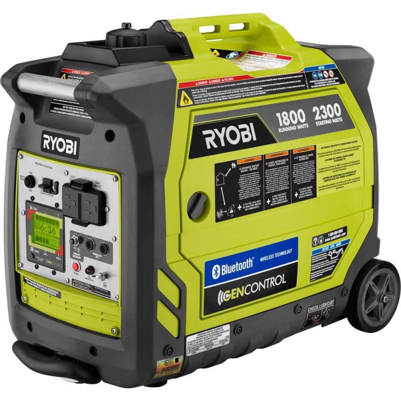 2,300-Watt Recoil Start Bluetooth Super Quiet Gasoline Powered Digital Inverter Generator with CO Shutdown Sensor RYi2322 - Image 7