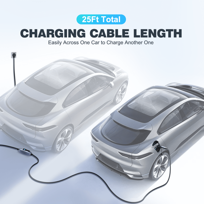 MUSTART Level 2 Portable EV Charger (40 Amp, 240 Volt, 25ft Cable), Electric Vehicle Charger Plug-in EV Charging Station with NEMA 14-50P - Image 6