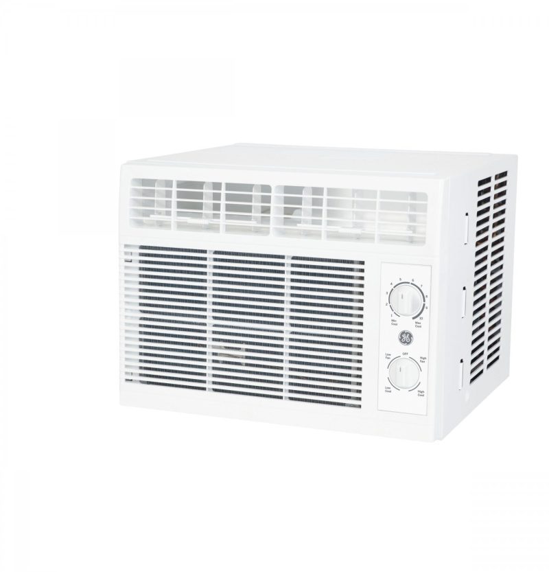 GE 5，000 BTU 115-Volt Mechanical Window Air Conditioner for Bedroom， White， AHT05LZ - Image 6