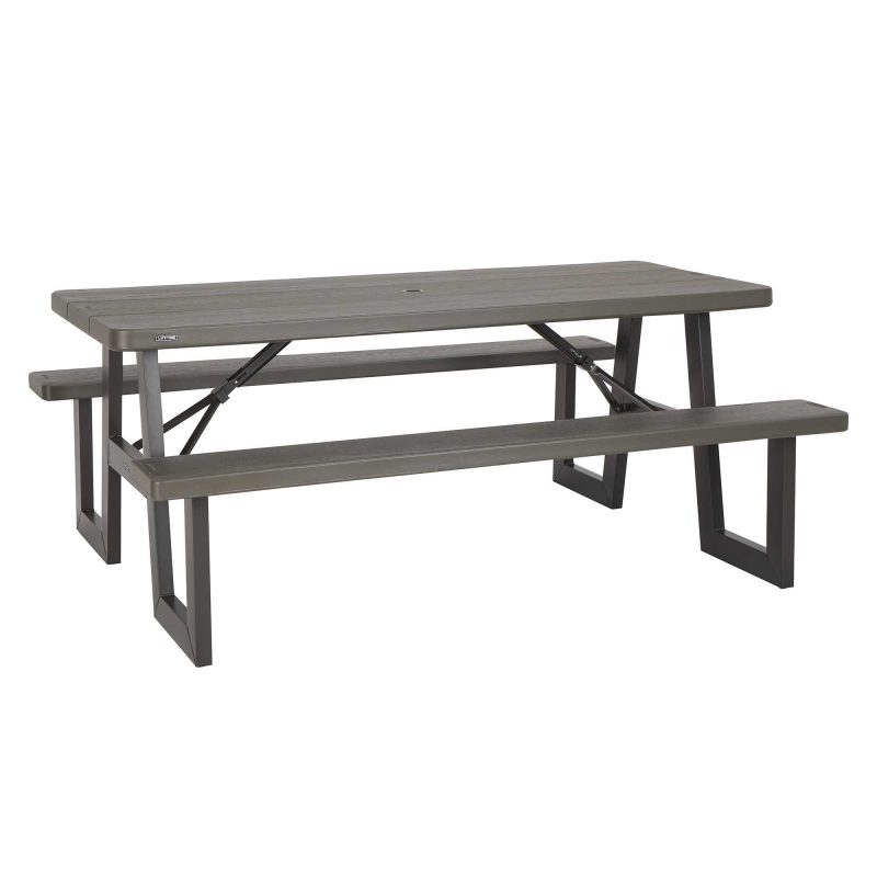 Lifetime 6-Foot W-Frame Folding Picnic Table, 60233 - Image 3