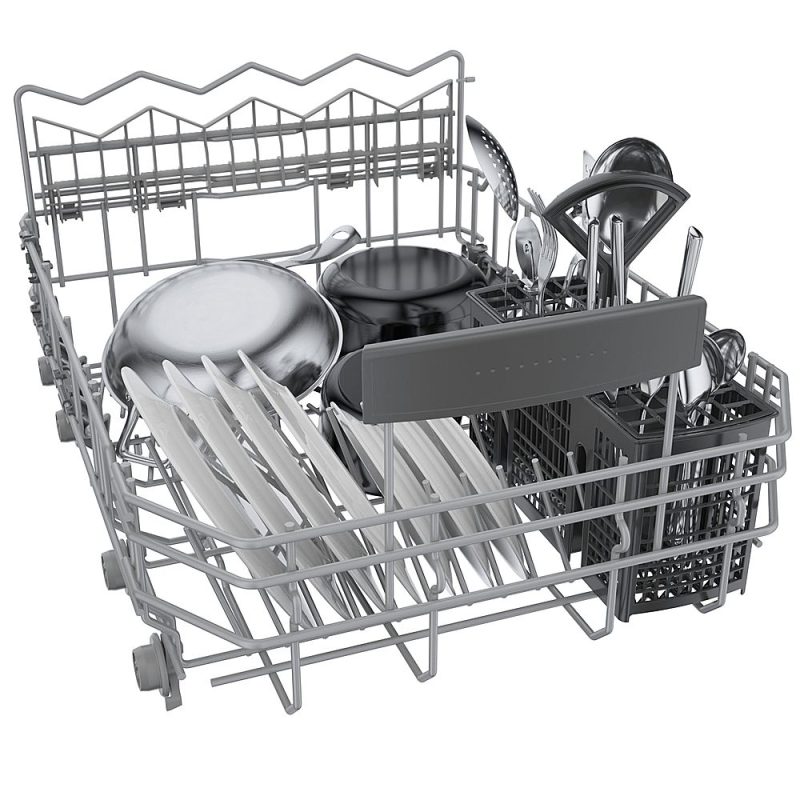 Bosch - 800 Series 18" Top Control Smart Built-In Dishwasher with 3rd Rack and 44 dBA - Silver - Image 11