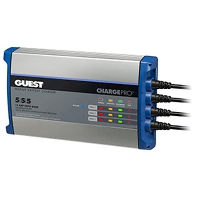 Guest 3 Bank - 120V Input On-Board Battery Charger - 15A & 12V