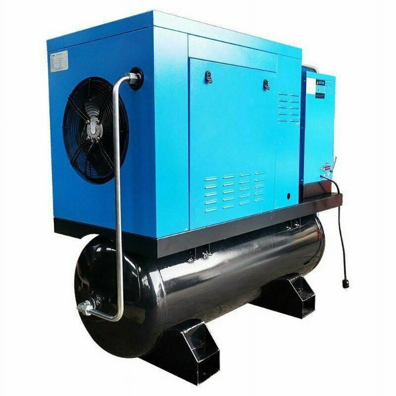 460v 3-Phase 10HP Rotary Screw Air Compressor With 80 Gal. ASME Tank + Refrigerated Air Dryer - Image 8