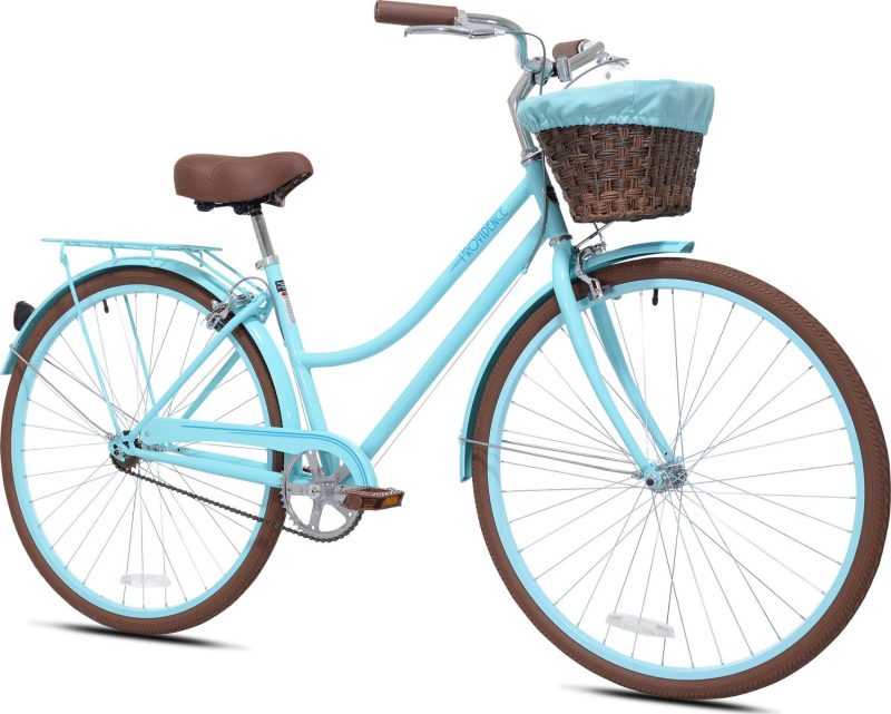 Kent Bicycles 700C Providence Ladies Cruiser Bike， Light Blue and Brown - Image 2