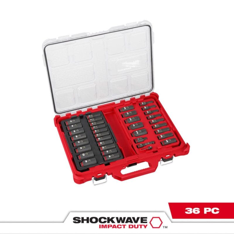 Milwaukee 49-66-6805 Shockwave Impact Duty Socket 3/8" Dr 36Pc Sae/mm Packout Set - Image 2