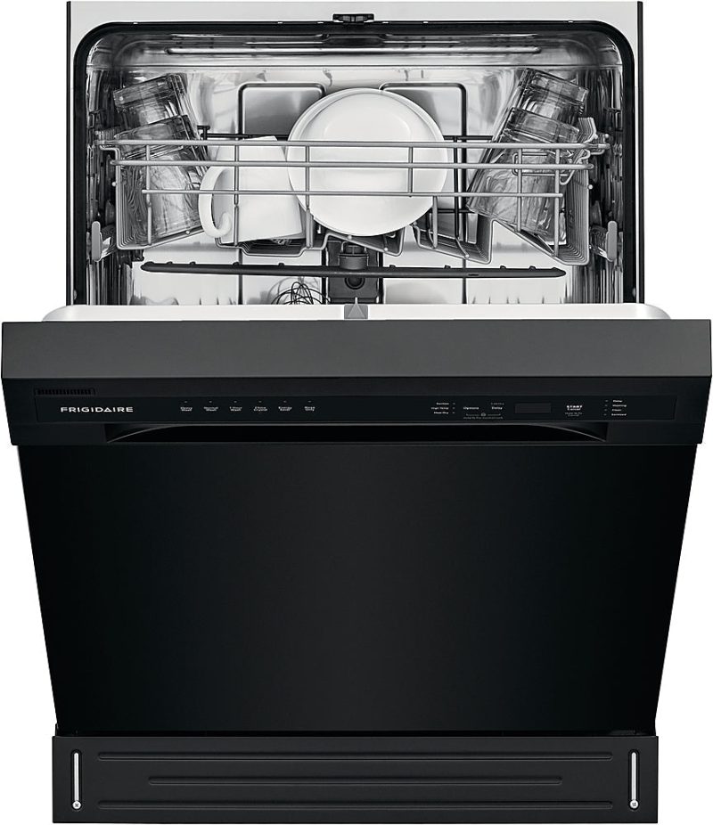 Frigidaire - 24" Compact Front Control Built-In Dishwasher with Stainless Steel Tub, 52 dBA - Black - Image 10