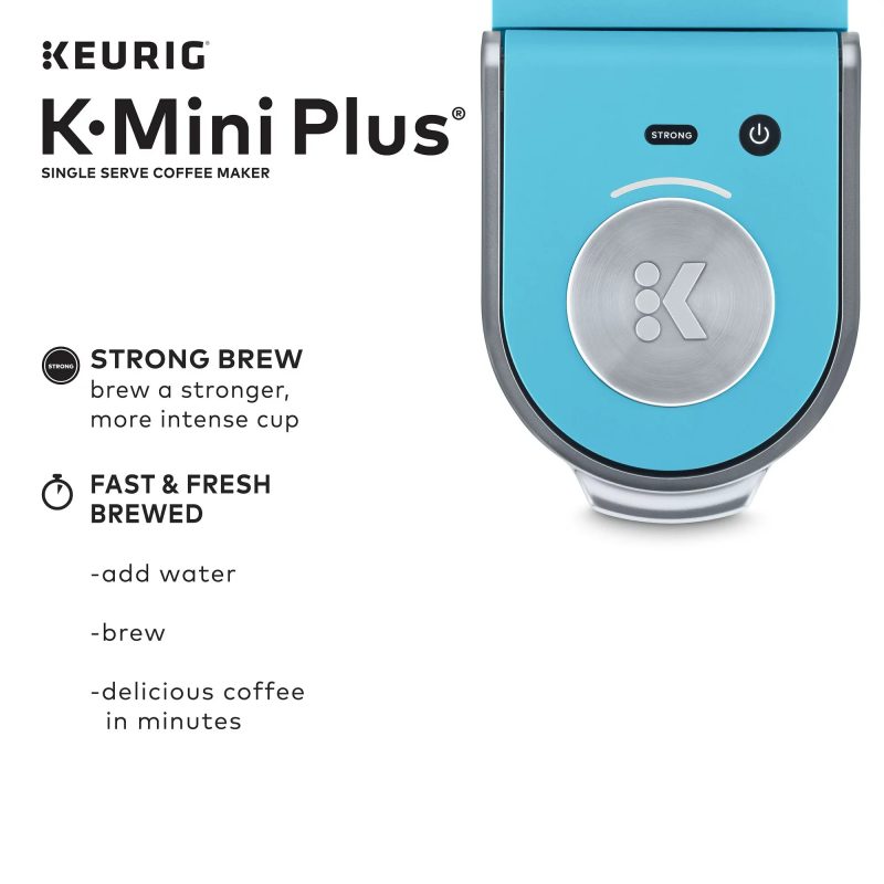 Keurig K-Mini Plus Single Serve K-Cup Pod Coffee Maker， Cool Aqua💝 Last Day For Clearance - Image 4