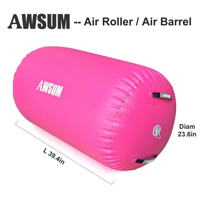 AWSUM Inflatable Air Gymnastics Mat 10 ft 13 ft 16 ft Training mat 4 inches Thick tumble track Air Roller with Electric Pump for Home/Gym - Image 4