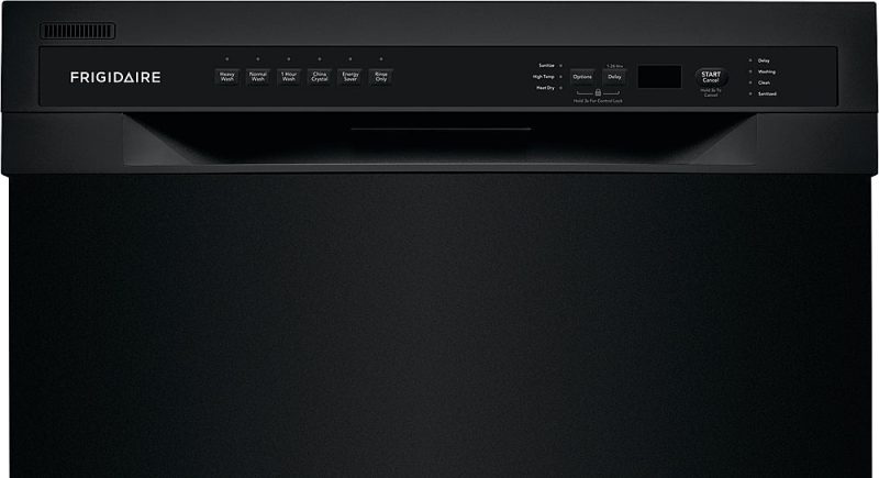 Frigidaire - 24" Compact Front Control Built-In Dishwasher with Stainless Steel Tub, 52 dBA - Black - Image 14