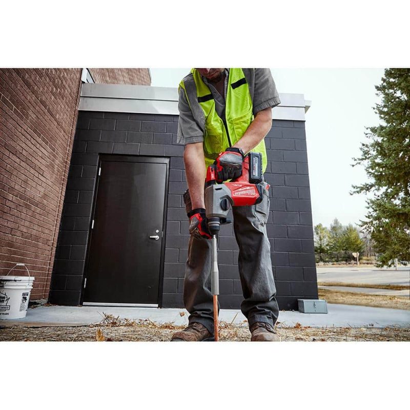 M18 FUEL 18V Lithium-Ion Brushless Cordless 1 in. SDS-Plus Rotary Hammer with Compact Bandsaw (2-Tool) 2912-20-2829-20 - Image 8