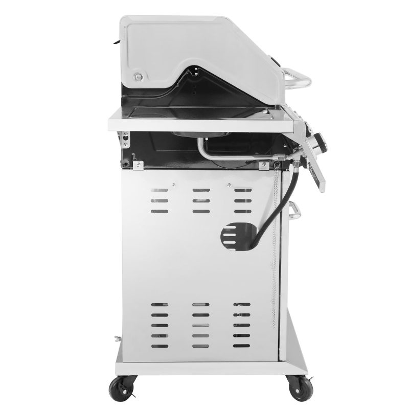 Royal Gourmet GA6402S Stainless Steel Gas Grill, Premier 6-Burner Propane Grill with Sear Burner and Side Burner, 74,000 BTU, Cabinet Style, Outdoor BBQ Party Grill, Silver - Image 3