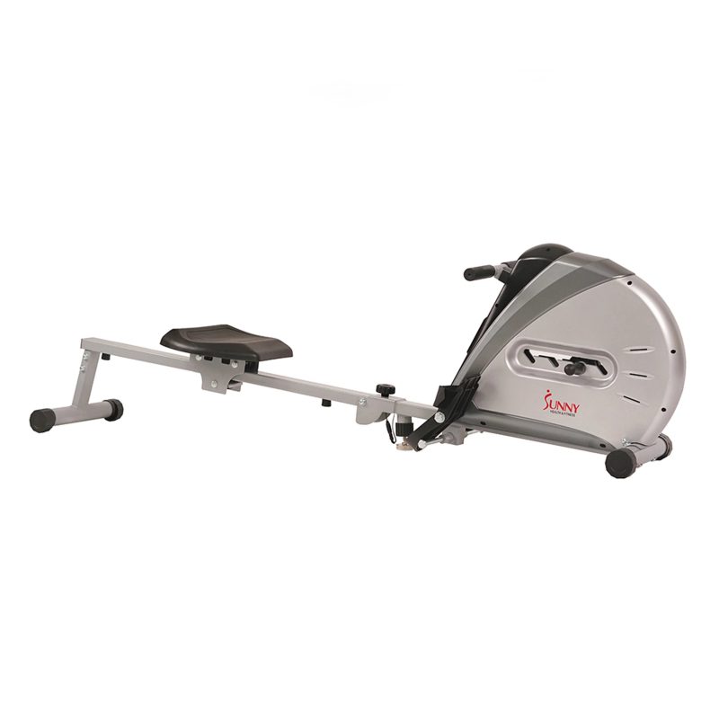 Sunny Health & Fitness Elastic Cord Rowing Machine Rower with LCD Monitor for Full Body Gym Workouts at Home Exercise, SF-RW5606 - Image 2