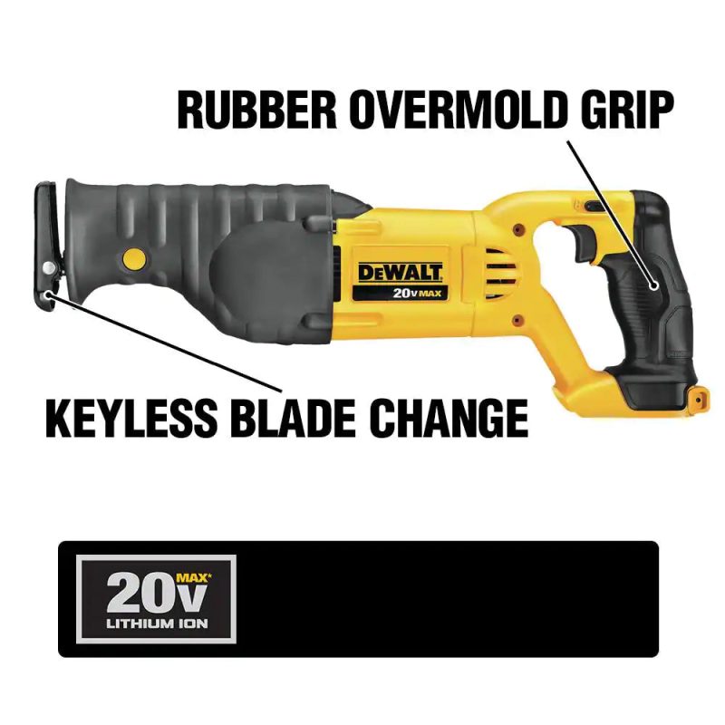 DEWALT 20-Volt MAX Cordless Reciprocating Saw with (2) 20-Volt Batteries 5.0Ah and Charger💝 Last Day For Clearance - Image 4