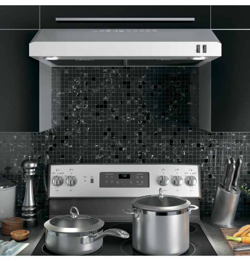 GE - 30" Convertible Range Hood - Stainless steel - Image 3