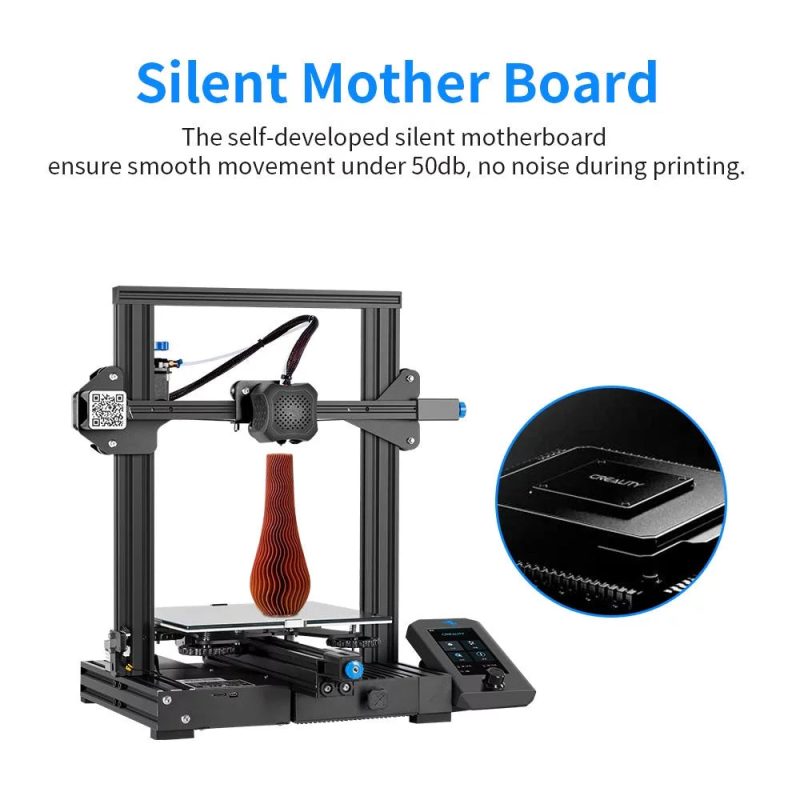 Creality Ender 3 V2 Upgraded 3D Printer Printing Size 220x220x250mm Aluminum Black - Image 3