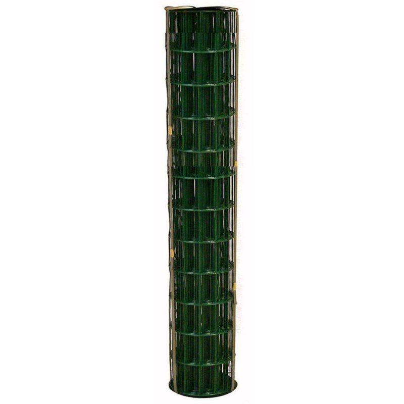 allFENZ 4 ft. x 100 ft. 14-Gauge Green PVC-coated Welded Wire