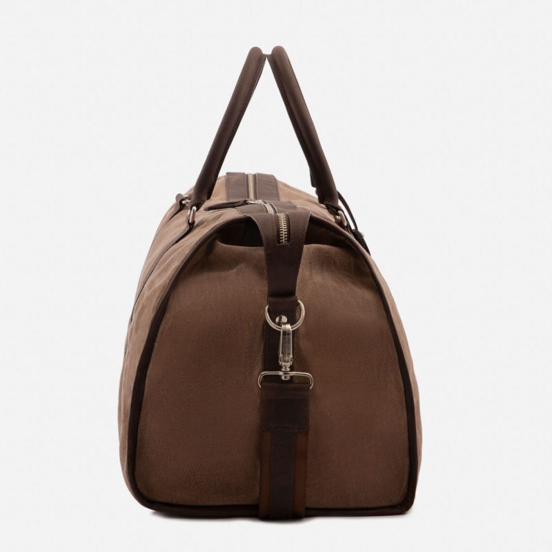 Davis Weekender Bag - Waxed Canvas and Pull-Up Leather - Men's - Image 12