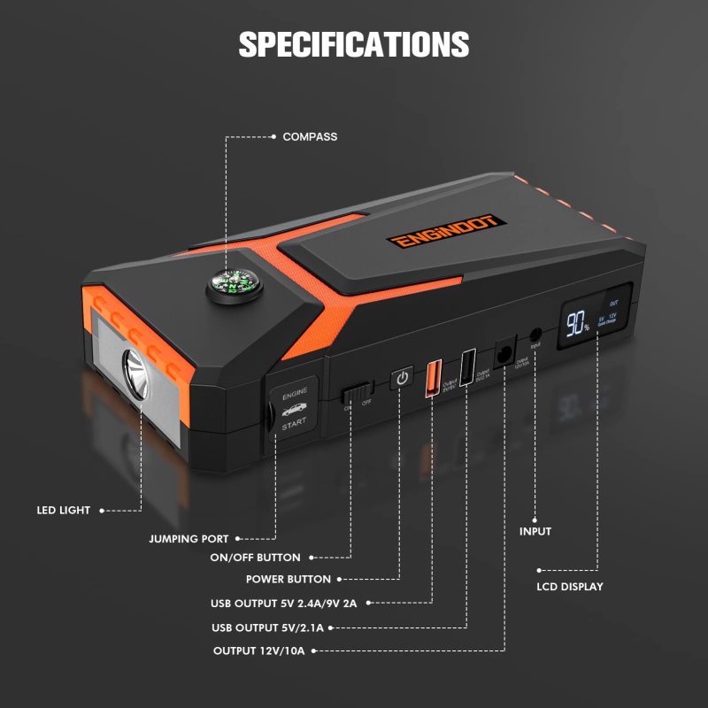 ENGINDOT T8 18000mAh Portable Hardshell - Image 7