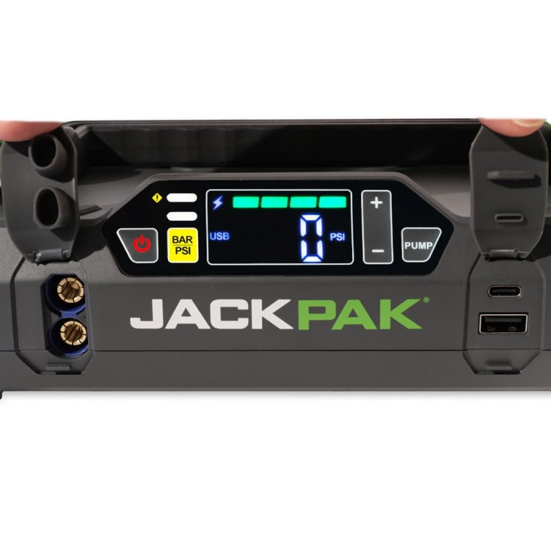 JackPak 2500 Amp Portable 4-1 Jump Starter, Air Compressor, Flashlight & Charger, USB - Image 7