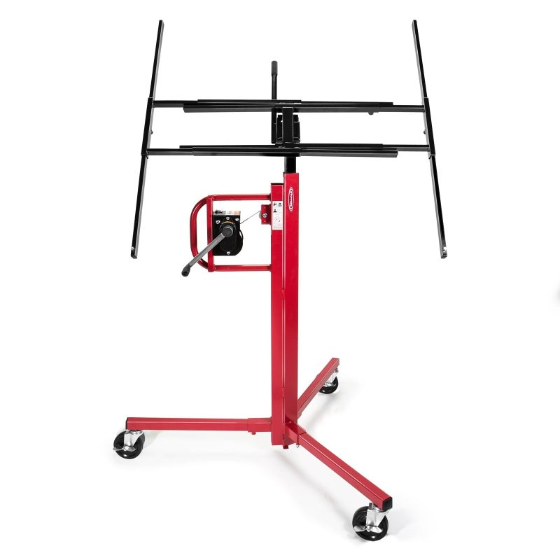 GypTool Drywall Lift Panel Jack Hoist - 11' Reach Red - Image 2