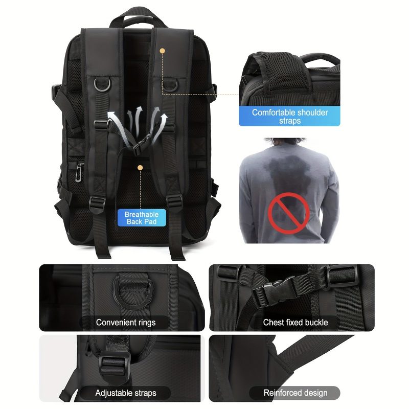 15.6" Large Capacity Business Travel Backpack - Image 8