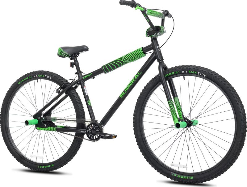 Kent 29 In. Surreal Mens BMX Cruiser Bike， Ages 13+， Black and Green - Image 2