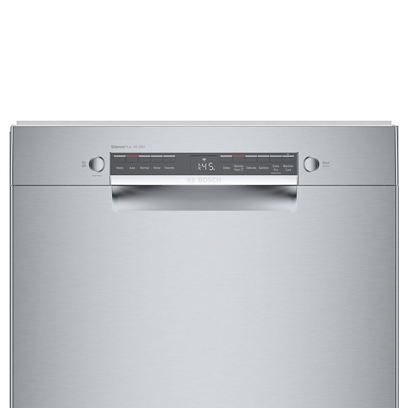 Bosch - 300 Series 24" Front Control Smart Built-In Dishwasher with 3rd Rack and 46 dBA - Silver - Image 18