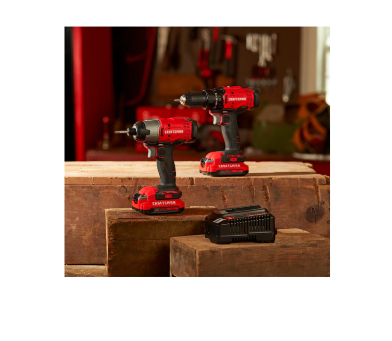 CRAFTSMAN CMCK200C2 V20 2-Tool 20-Volt Max Power Tool Combo Kit with Soft Case (2-Batteries Included and Charger Included) - Image 6