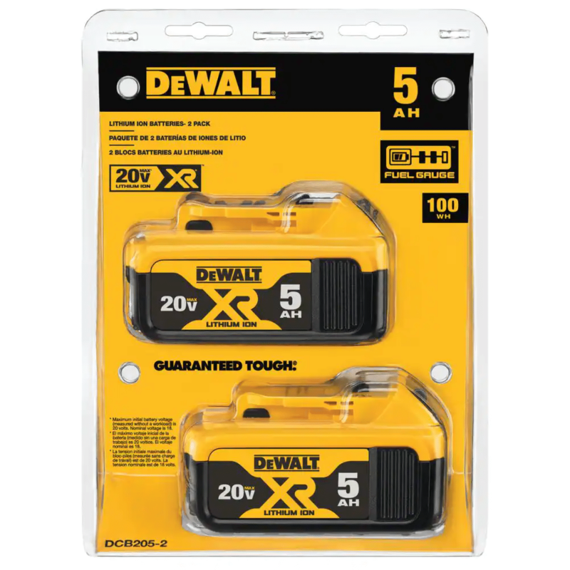 DW 20V Max XR 20V Battery�� 5.0-Ah�� 2-Pack (DCB205-2) - Image 6