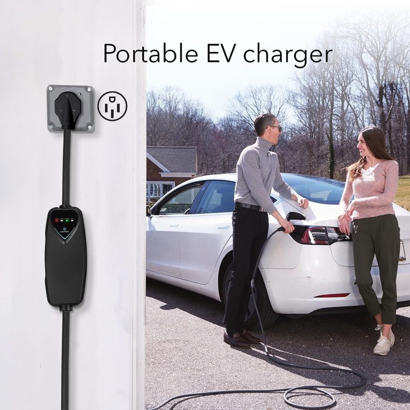 Lectron Level 2 Tesla Charger - 240V, 40 Amp, NEMA 14-50 Plug, 16 ft Extension Cord - Portable Electric Car Charger for Tesla - Compatible with All Tesla Models 3/Y/S/X - Image 2