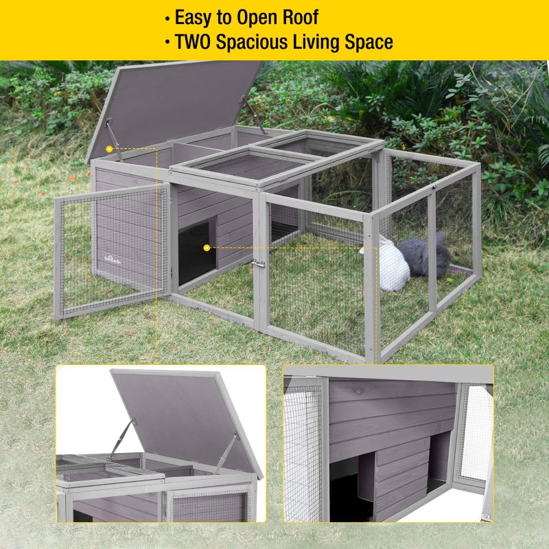 Aivituvin Rabbit Outdoor Playpen Enclosure - Image 4