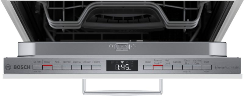 Bosch - 800 Series 18" Top Control Smart Built-In Dishwasher with 3rd Rack and 44 dBA - Custom Panel Ready - Image 4