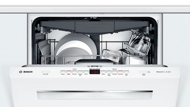 Bosch - 500 Series 24" Top Control Built-In Dishwasher with Stainless Steel Tub, 3rd Rack, 44 dBa - White - Image 15