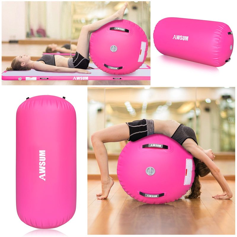 AWSUM Inflatable Air Gymnastics Mat 10 ft 13 ft 16 ft Training mat 4 inches Thick tumble track Air Roller with Electric Pump for Home/Gym - Image 6