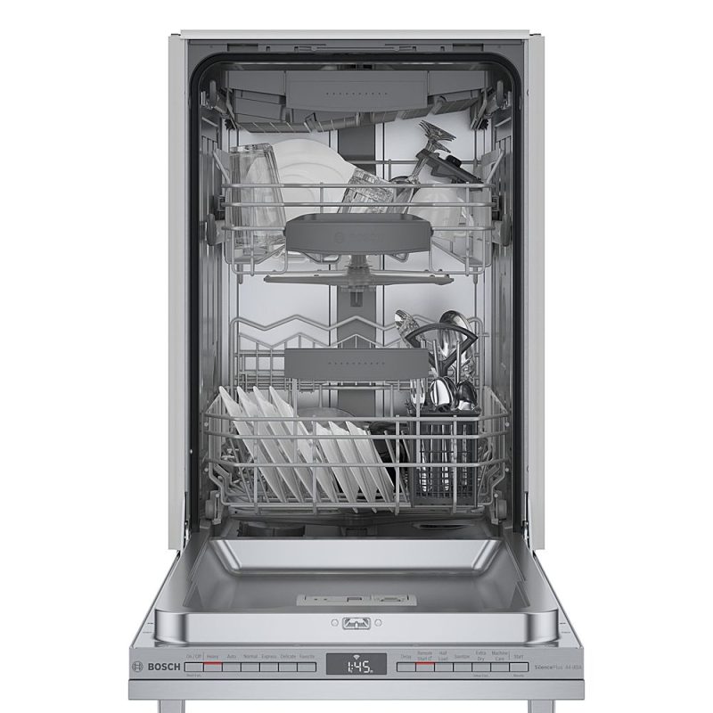 Bosch - 800 Series 18" Top Control Smart Built-In Dishwasher with 3rd Rack and 44 dBA - Silver - Image 20