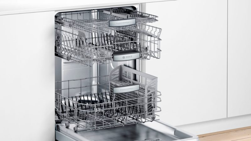 Bosch - 800 Series 24" Top Control Built-In Dishwasher with CrystalDry, Stainless Steel Tub, 3rd Rack, 40 dBa - Stainless steel - Image 8