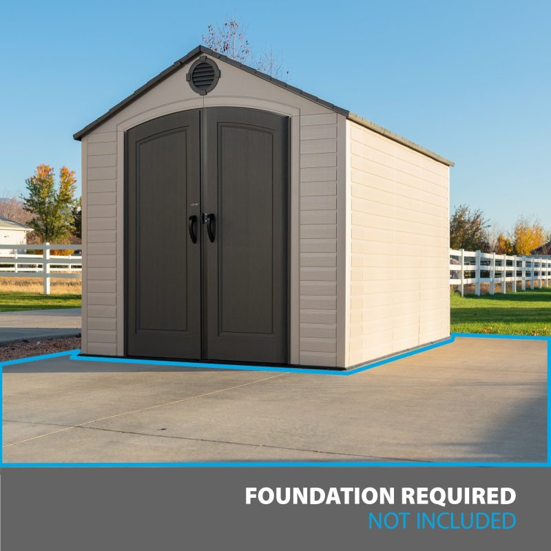 Lifetime 8 Ft. x 10 Ft. Outdoor Storage Shed - Image 6