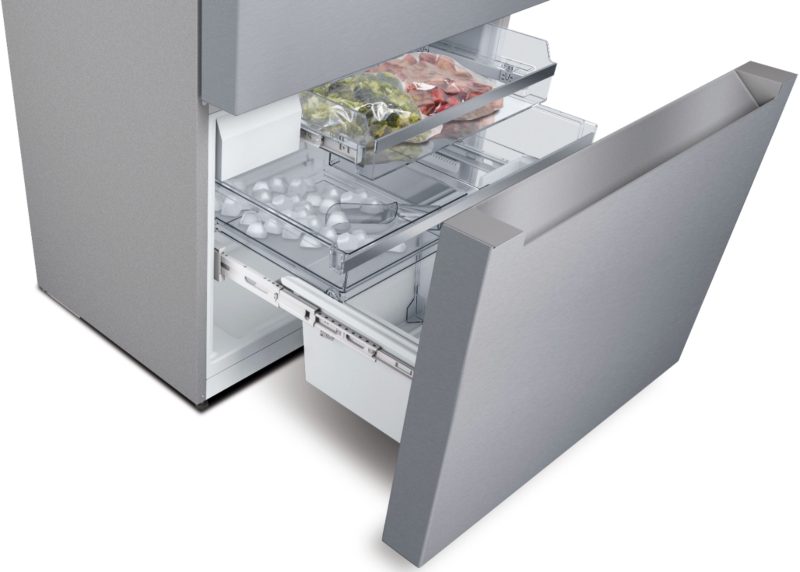 Bosch - 800 Series 20.5 Cu. Ft. 4-Door French Door Counter-Depth Smart Refrigerator - Stainless steel - Image 10