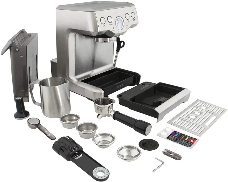 Breville BES840XL Infuser Espresso Machine, Brushed Stainless Steel - Image 4