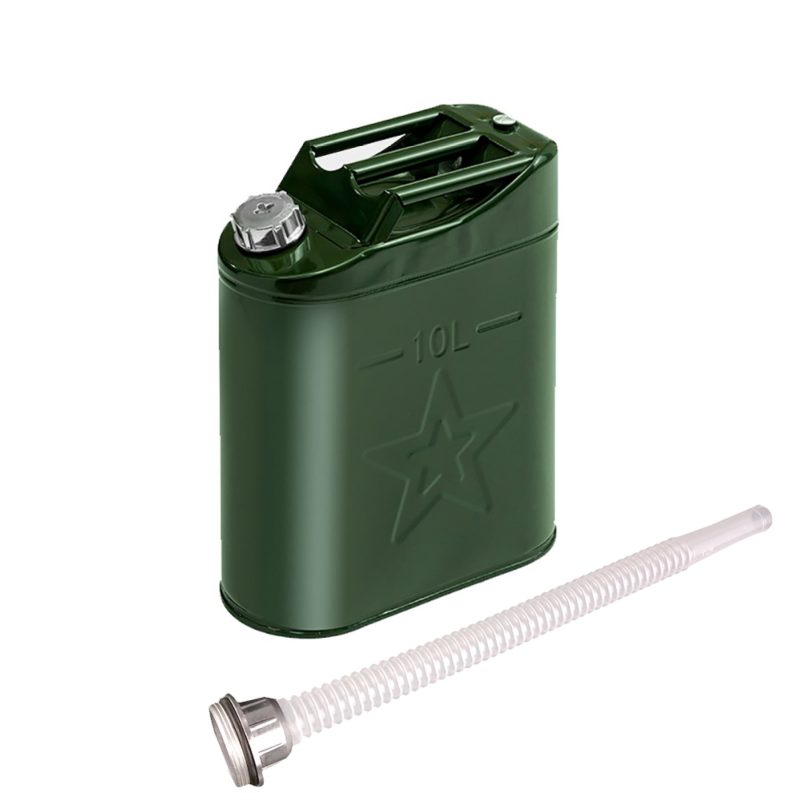 MoreChioce 10L Green Metal Jerry Can Store Container for Petrol Oil Water Alcohol - Image 10