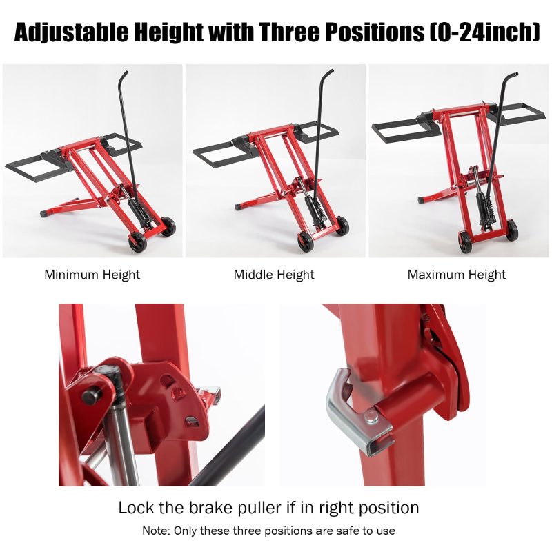 Costway Lawn Mower Lift Jack for Tractors & Zero Turn Riding Lawn Mowers 500lb Capacity - Image 6